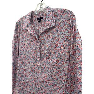 Gap Women's Button Up Floral Hippy Print 100% cotton Size M